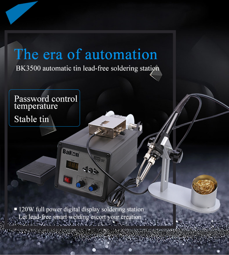 120W BK3500 Soldering iron station with automatic wire feeder