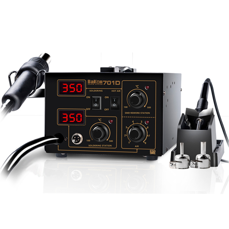 Bakon hot air gun led digital display electric soldering irons rework station