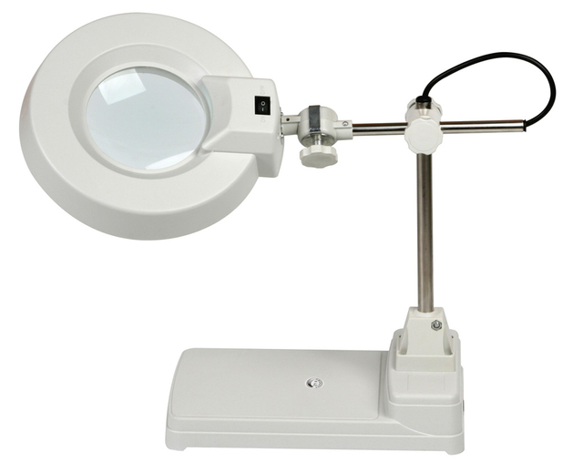 22W desktop magnifying glass with light stand BK500 3x,5x,8x,10x,15X magnification