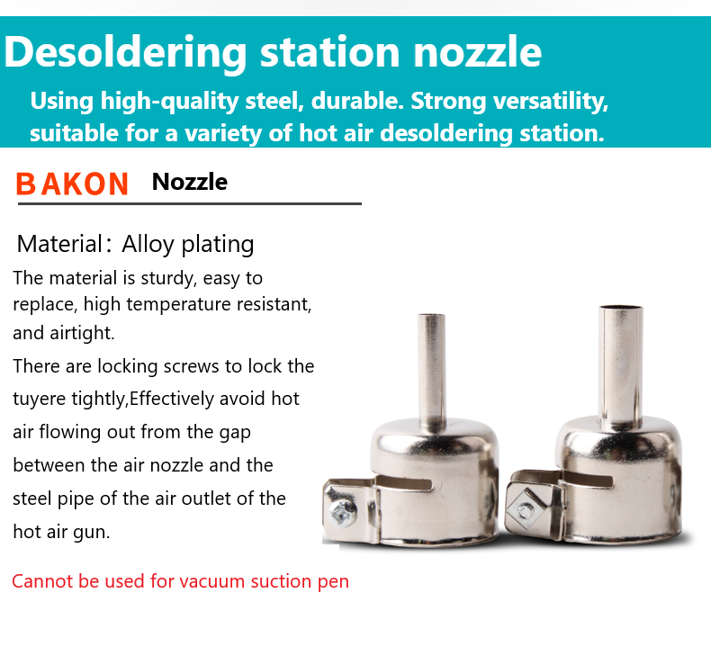 5mm 7mm rework station hot air nozzle